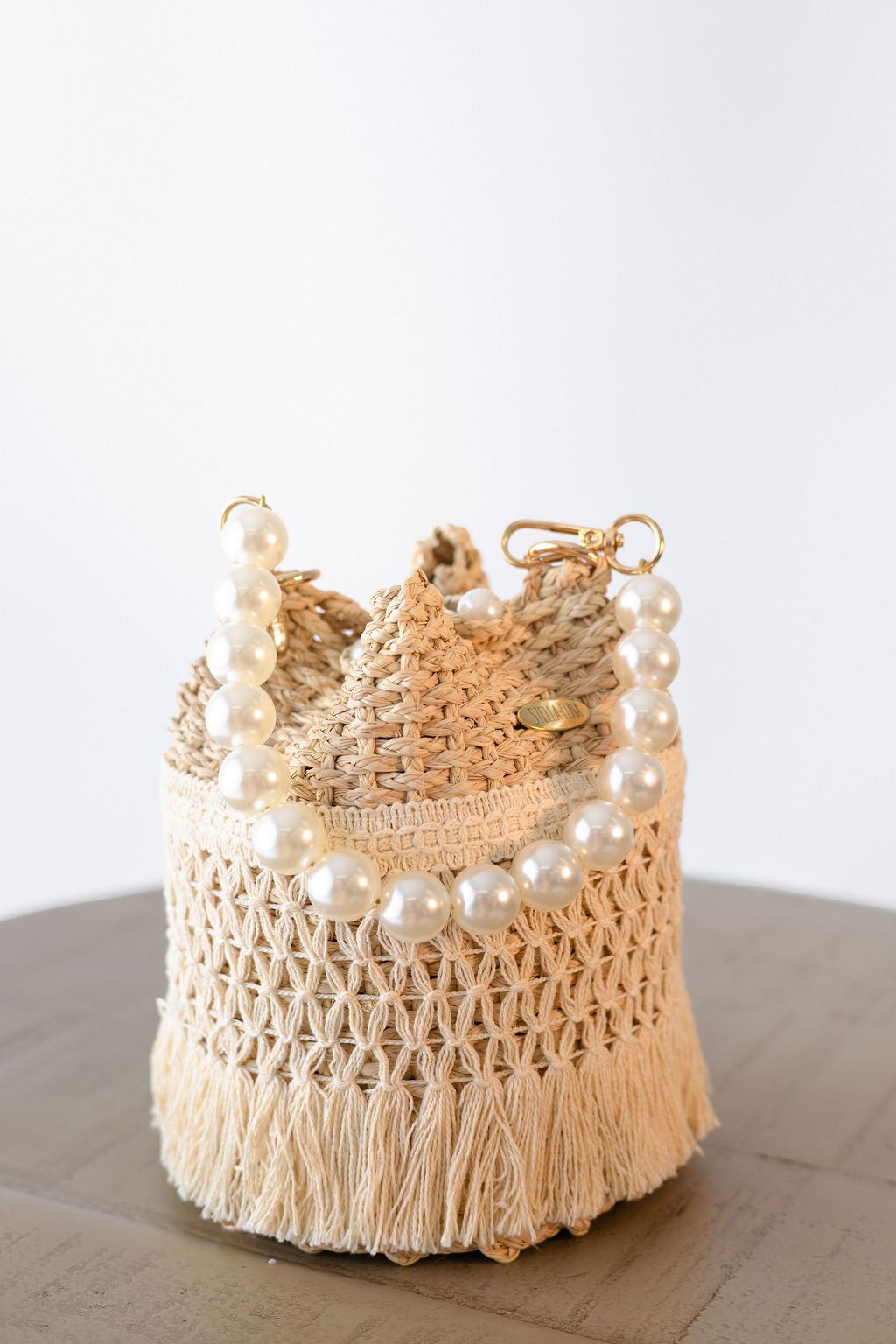Macrame Bucket Clutch